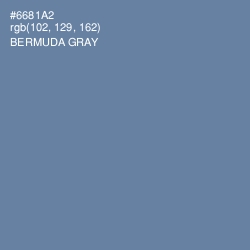 #6681A2 - Bermuda Gray Color Image